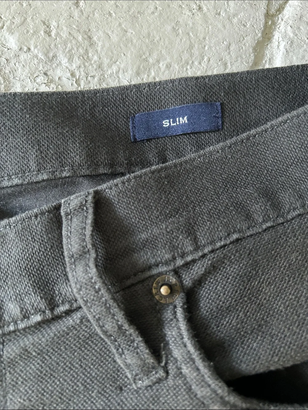 Men's Charcoal Slim Stretch Jeans 33x30